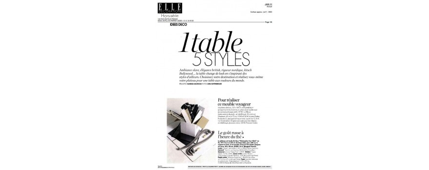 1 table 5 styles
