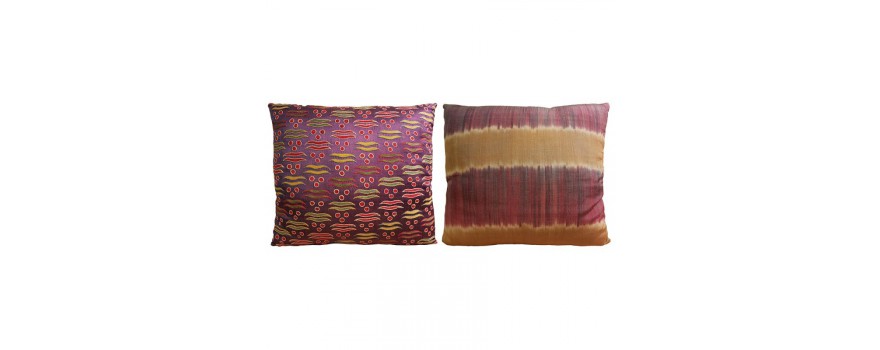 Coussin Suzani et Ikat