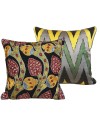 suzani and ikat cushion