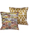 suzani and ikat cushion