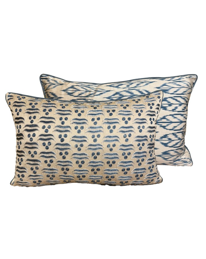 coussin suzani et ikat