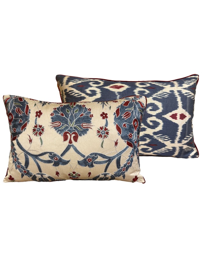coussin suzani et ikat