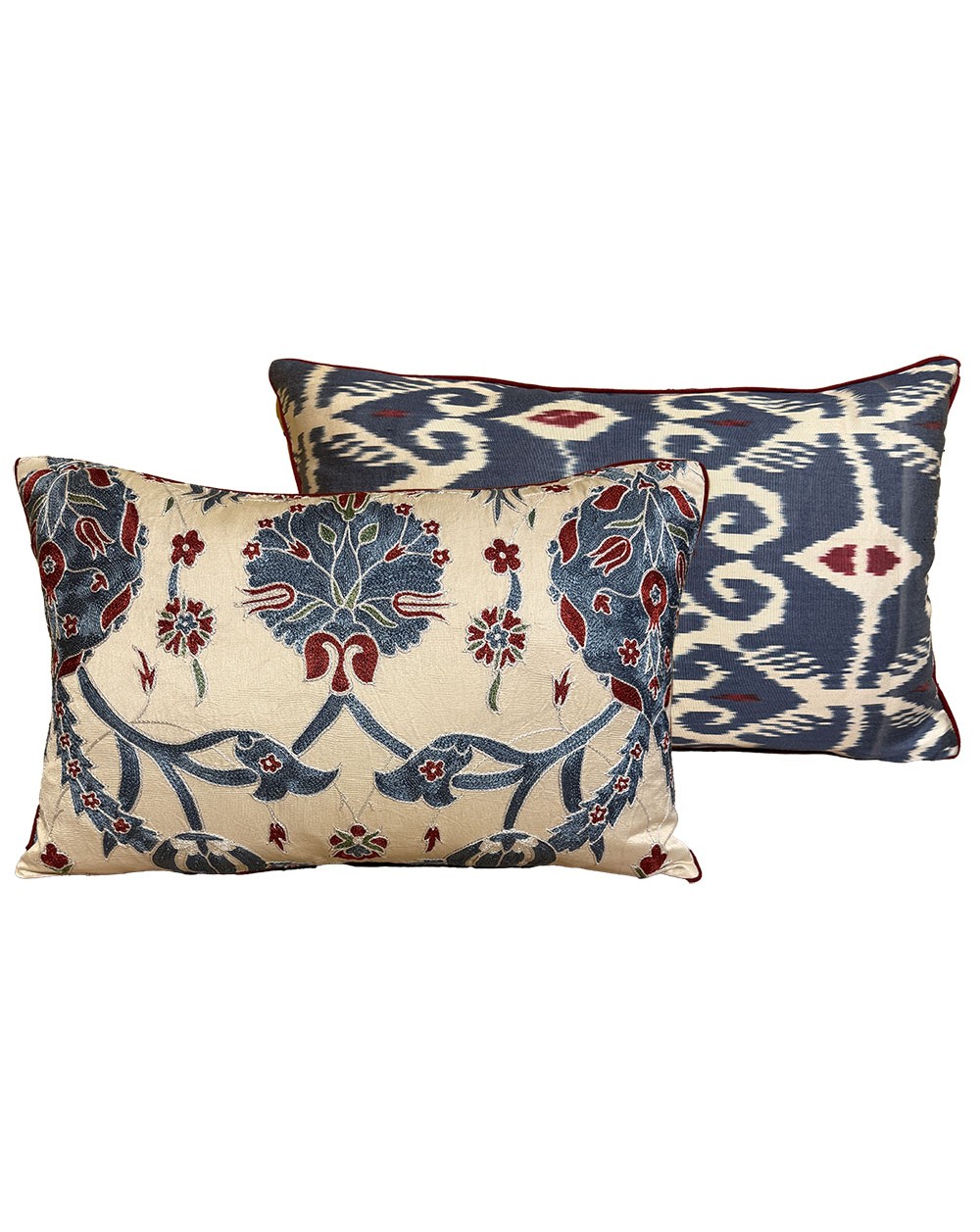 coussin suzani et ikat