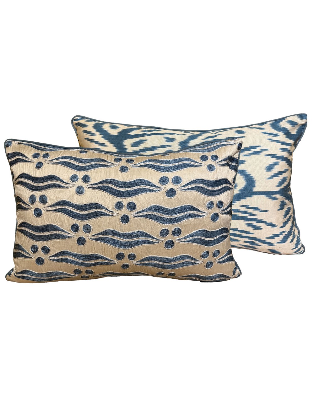 coussin suzani et ikat