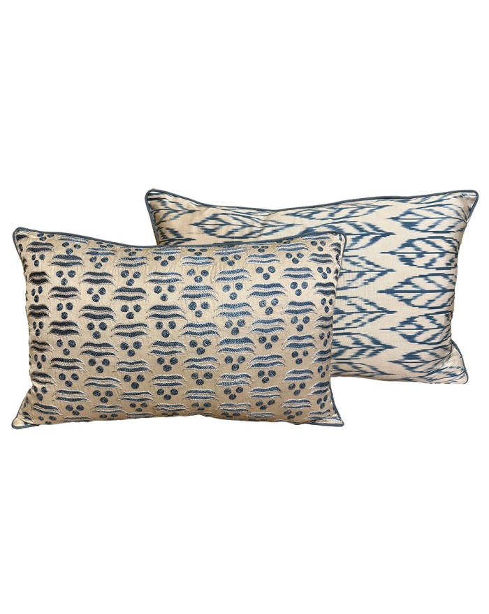 coussin suzani et ikat