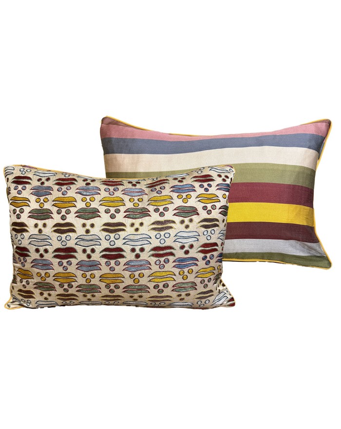 coussin suzani et ikat
