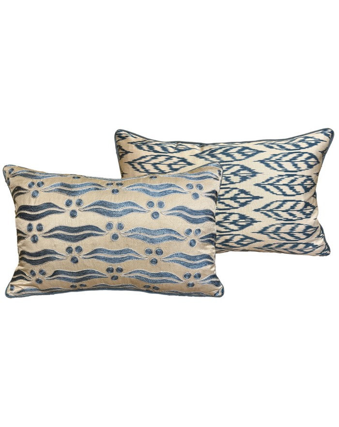 coussin suzani et ikat