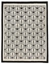 très grand tapis noir et blanc art deco paris