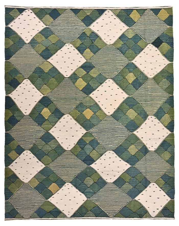tapis graphique vert paris
