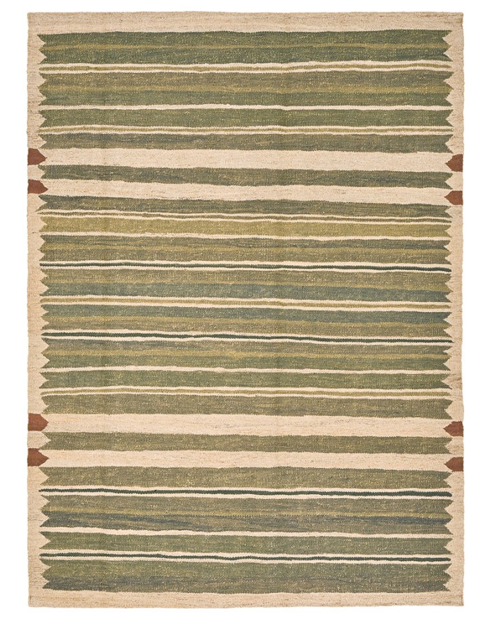 small green rug