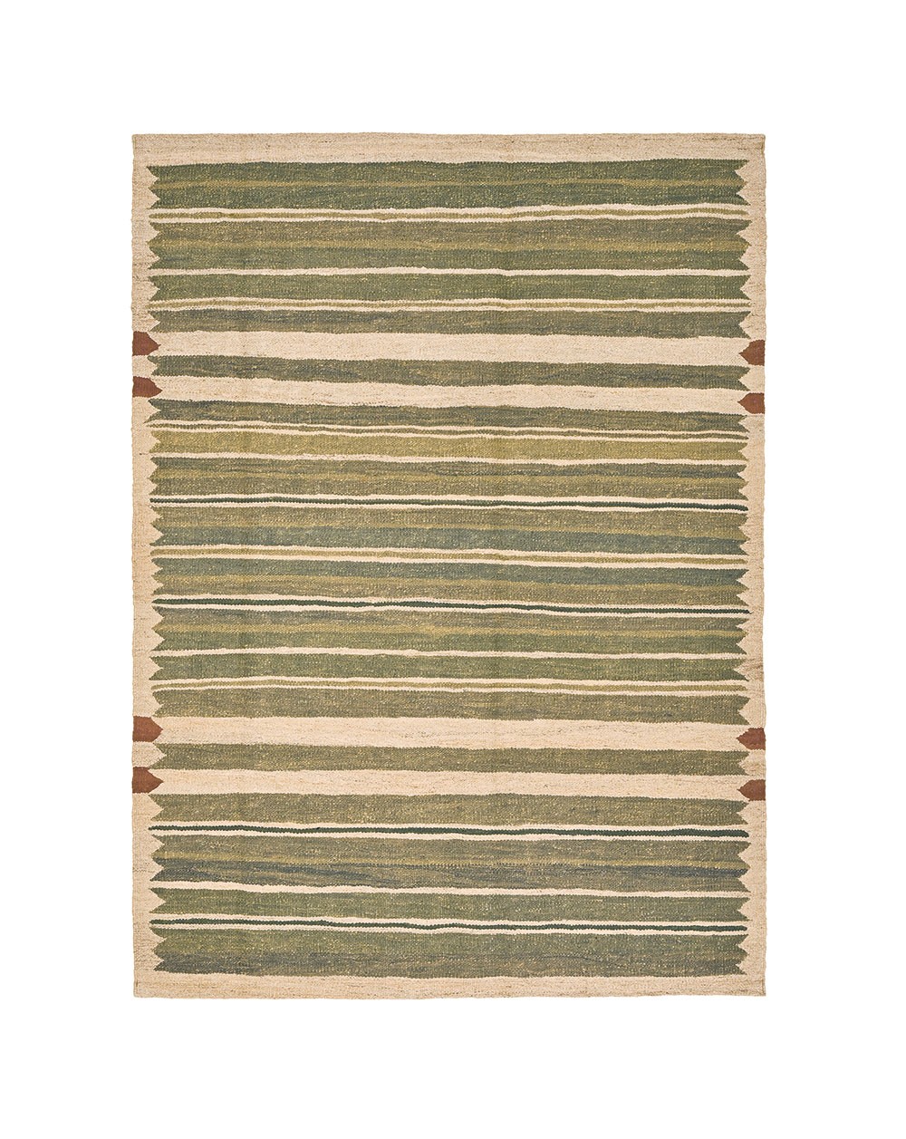 small green rug