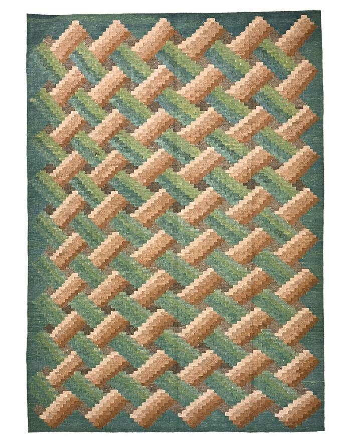 large green rug
