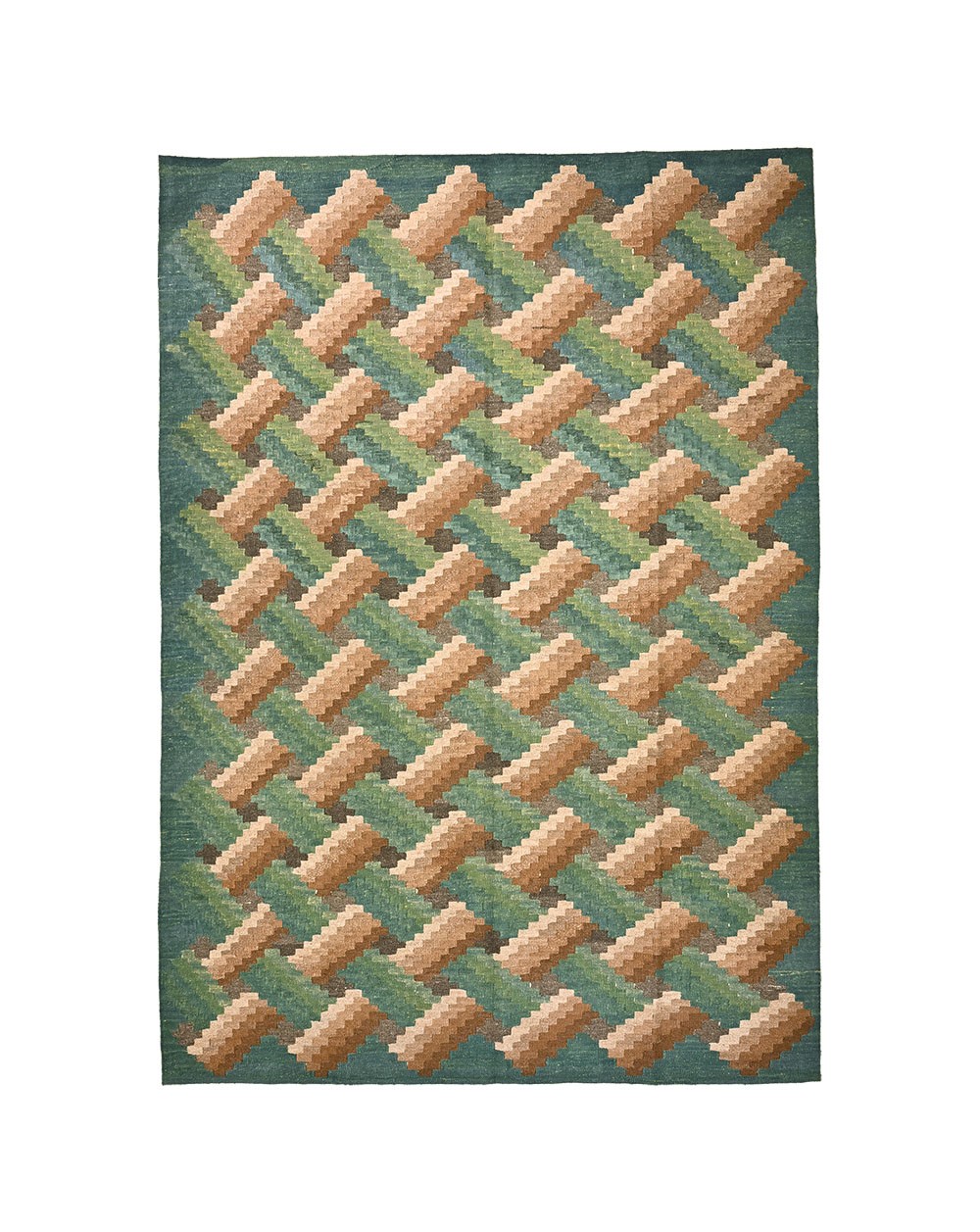 large green rug