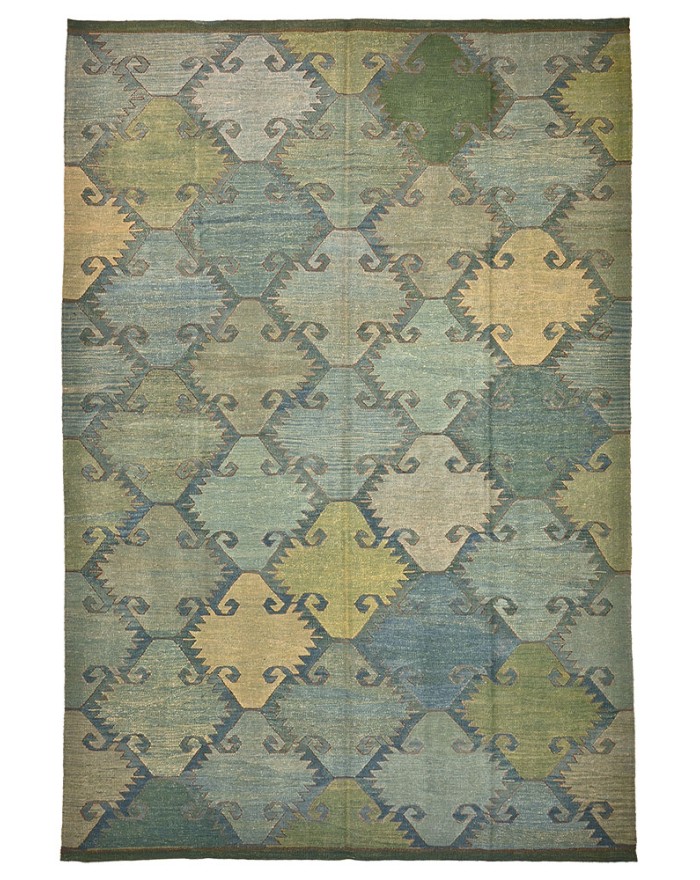grand tapis vert fait main paris