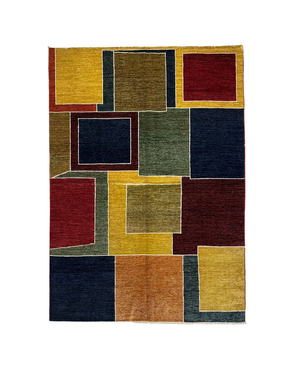 Stained glass yellow - Hand-knotted new rug