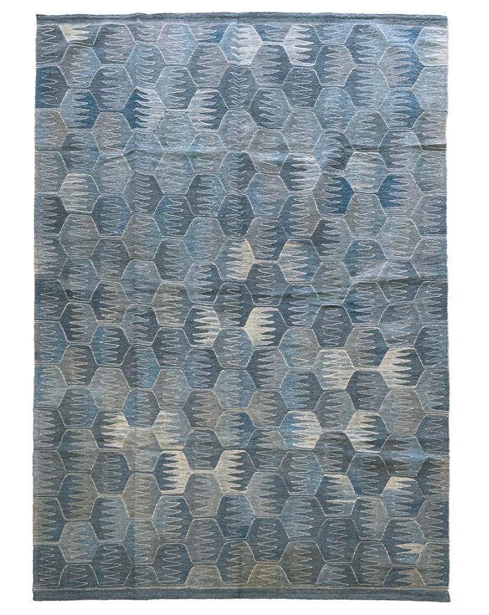 grand tapis bleu