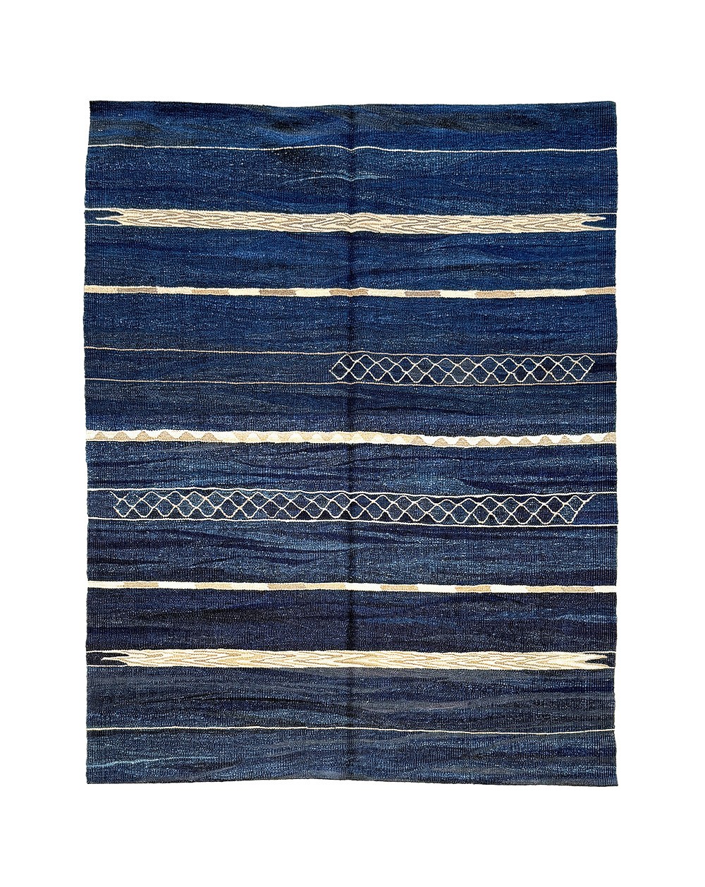 petit tapis bleu