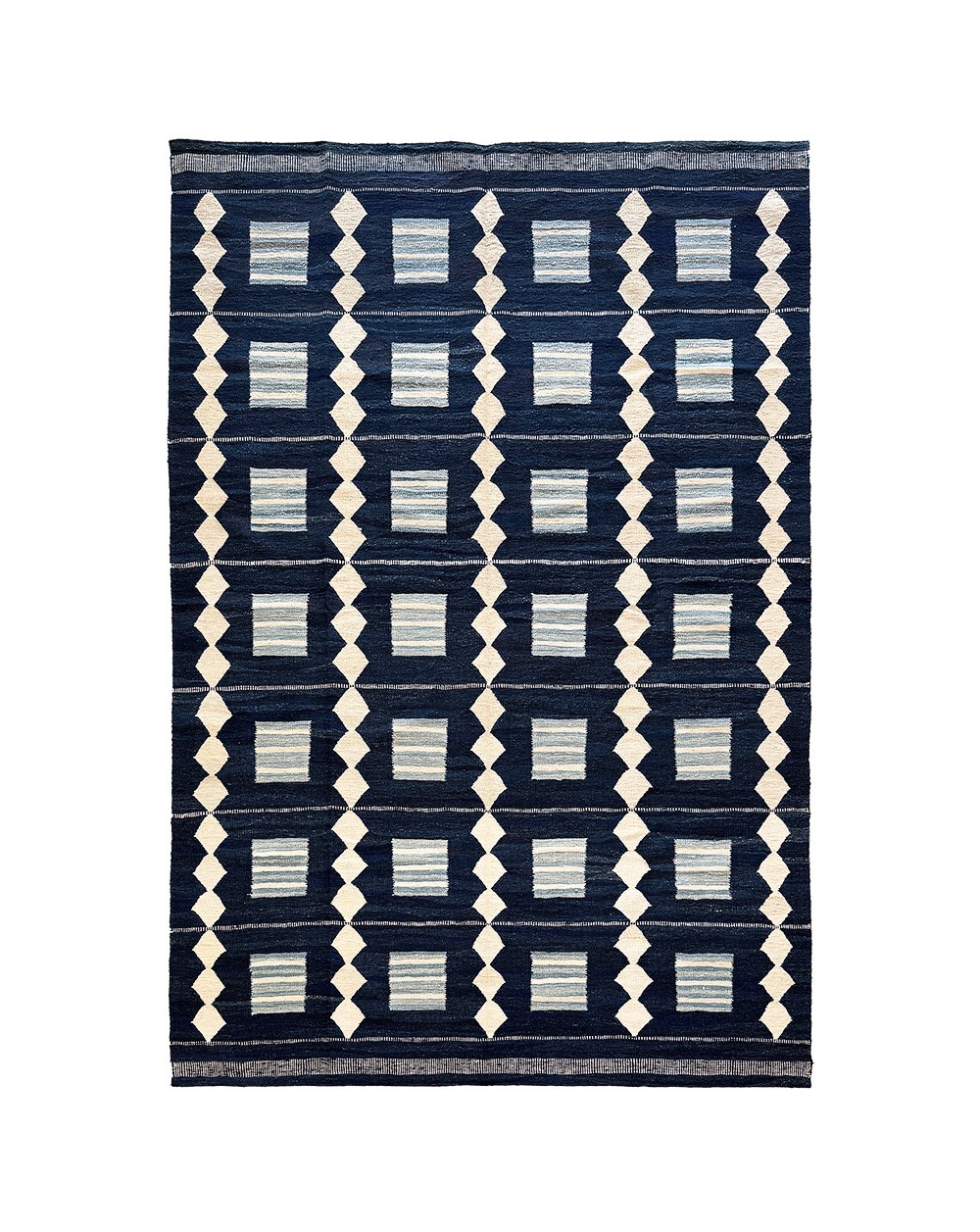 Vitrail bleu - Tapis kilim