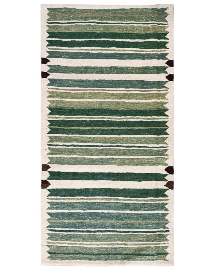 Alpe green - Kilim rug