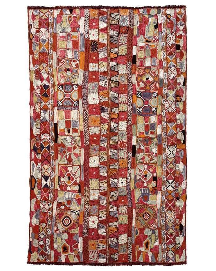 embroided rug