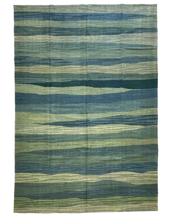 oversize green rug