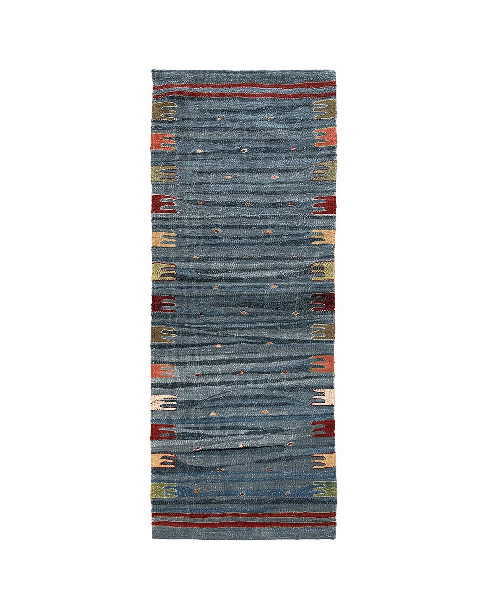 petit tapis bleu