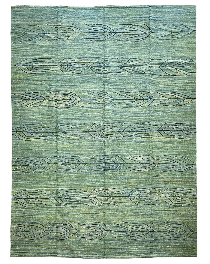 Feuille Green - New kilim