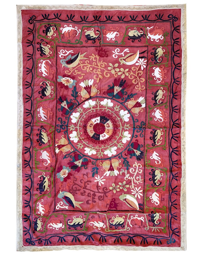 broderie de soie ancienne