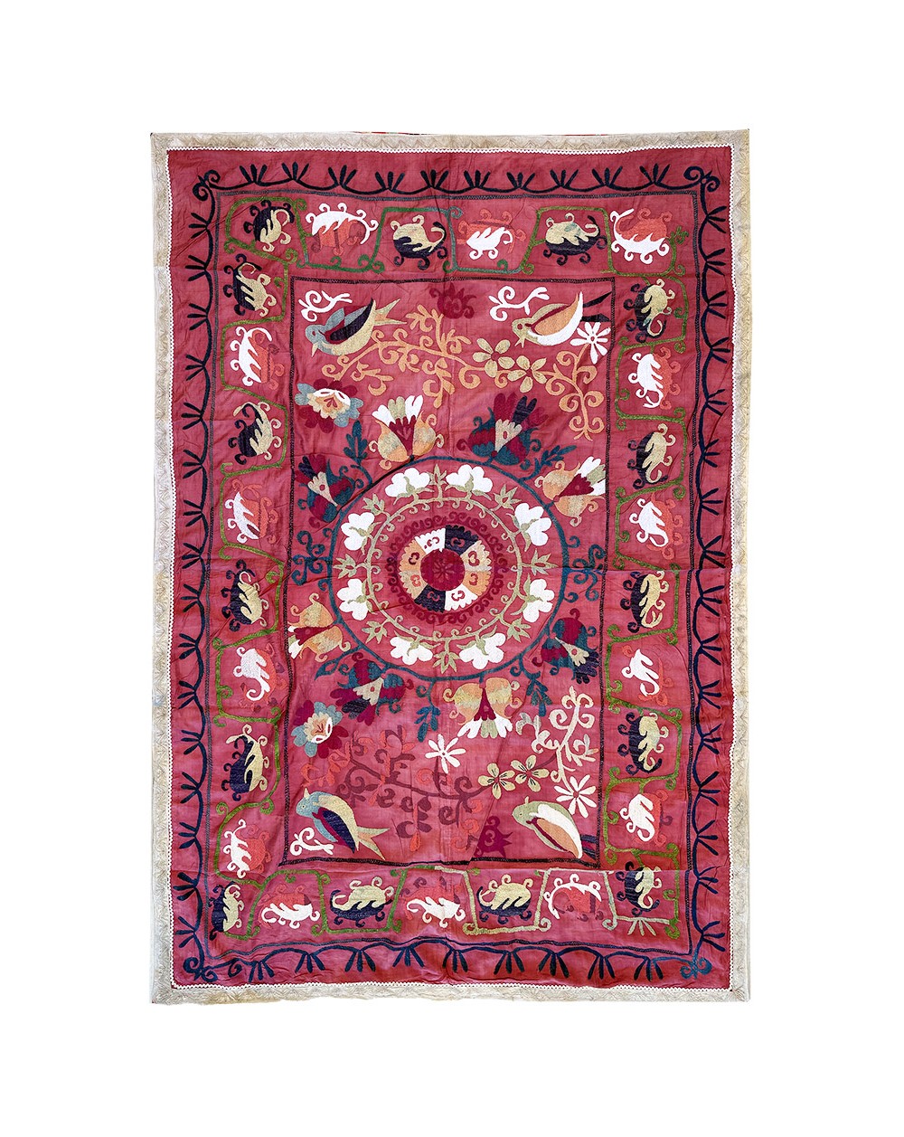 broderie de soie ancienne