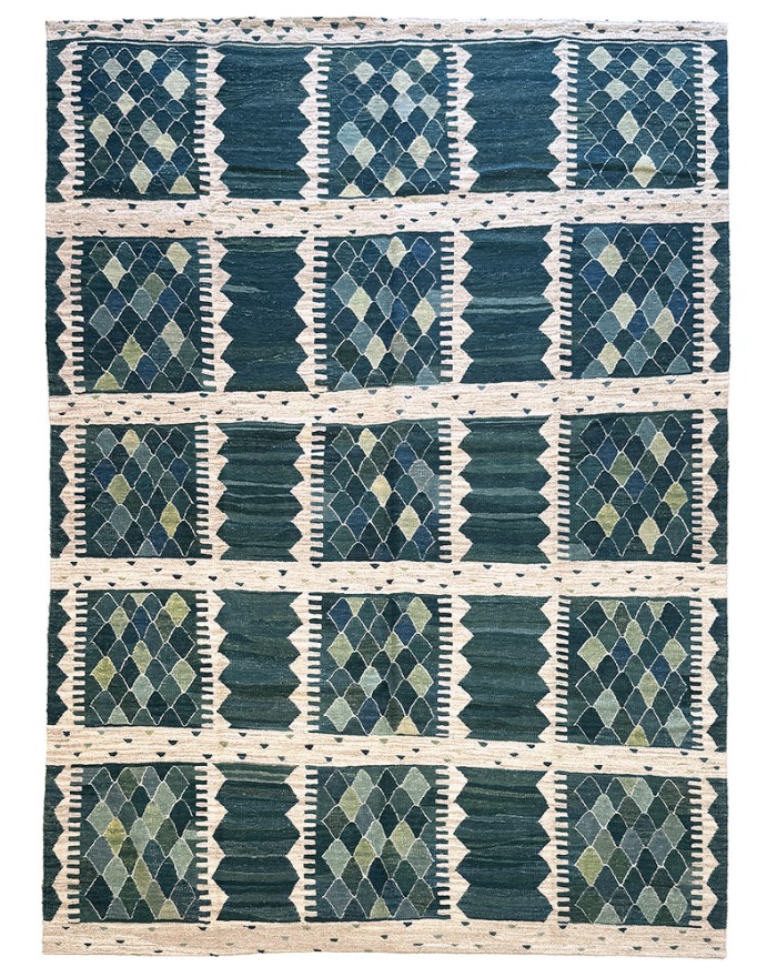 grand tapis vert pour salon