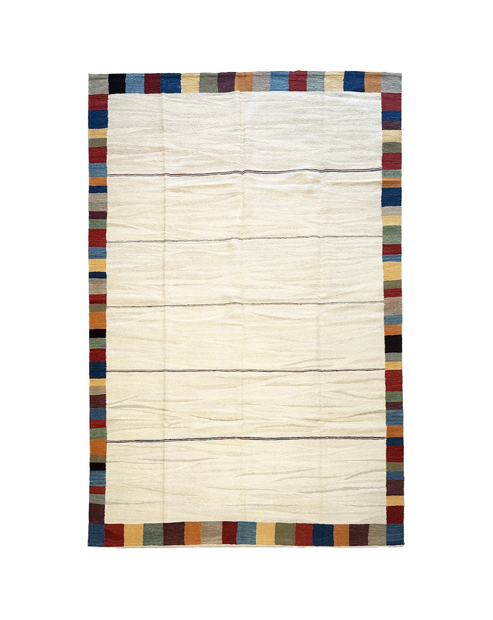 handmade white rug