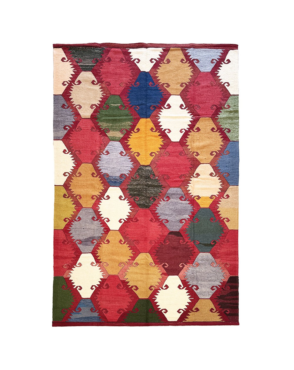 large flatweave colored