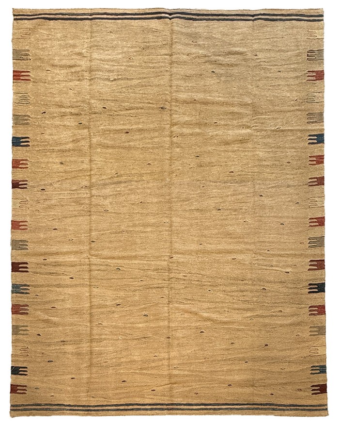 tapis kilim jaune