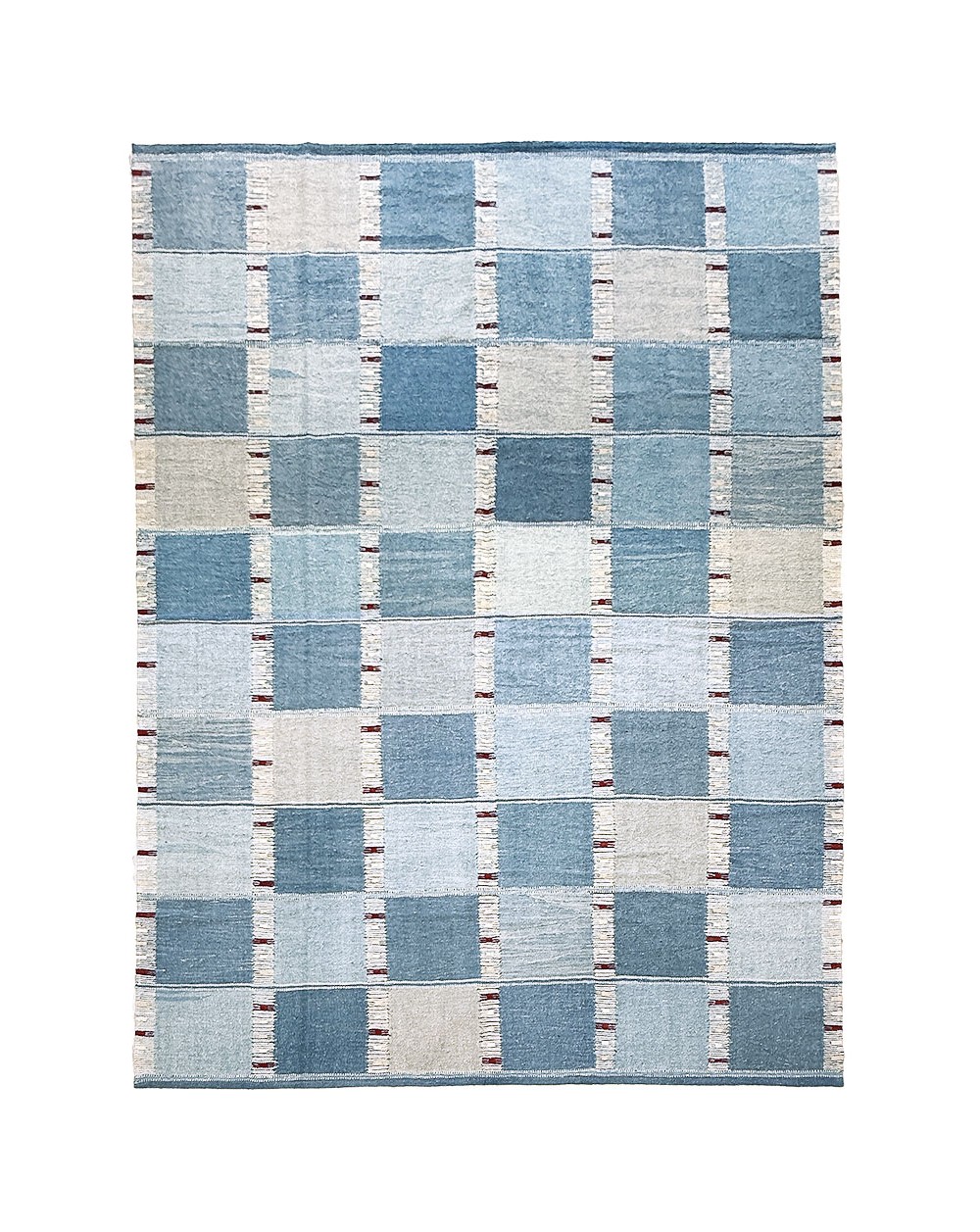 oversize blue contemporary rug