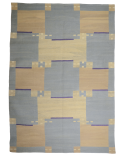 Art Deco Blue Rug