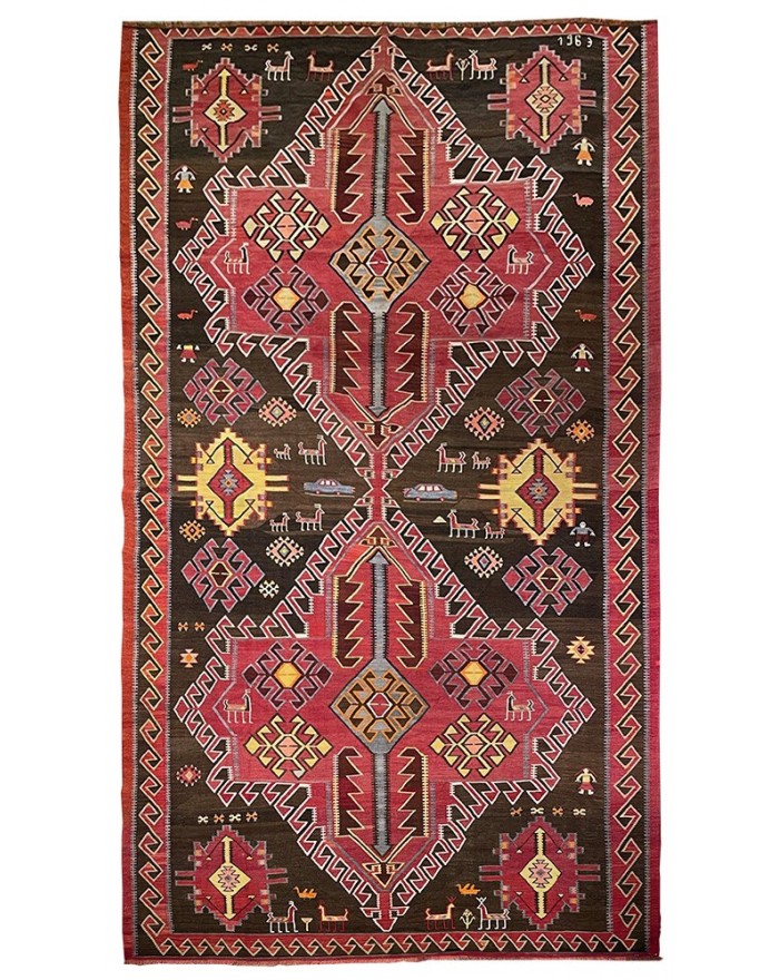 rug with figurative pattern
