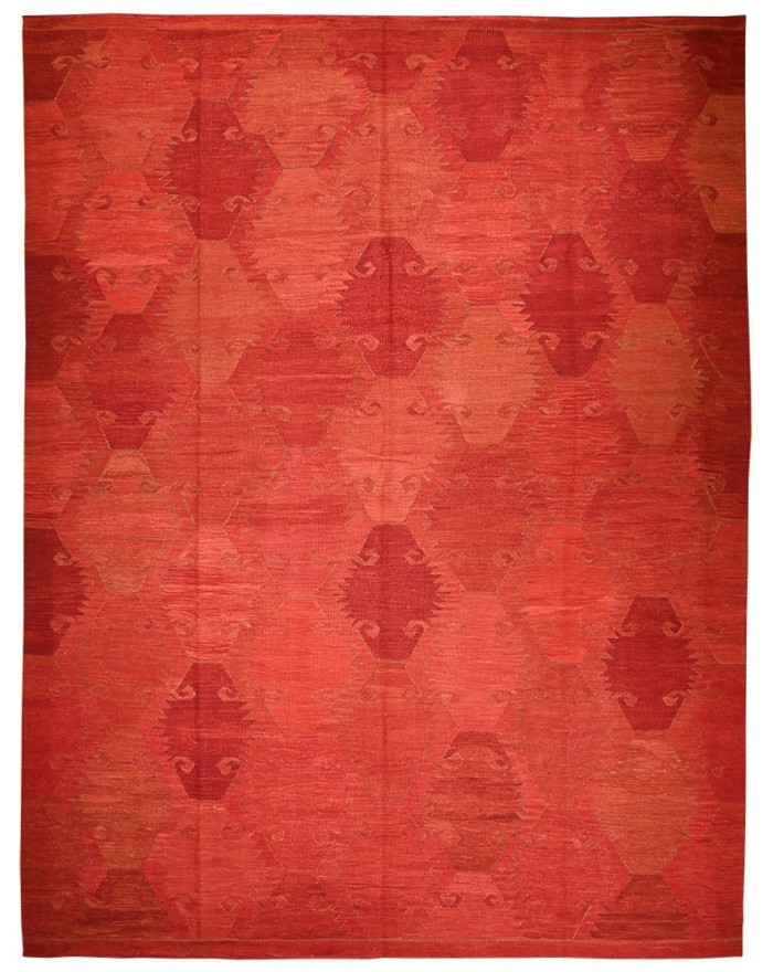 Red Rug kilim traditionnel pattern