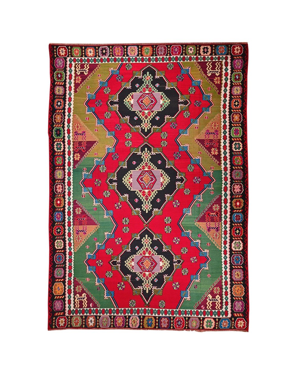 oversize colored rug