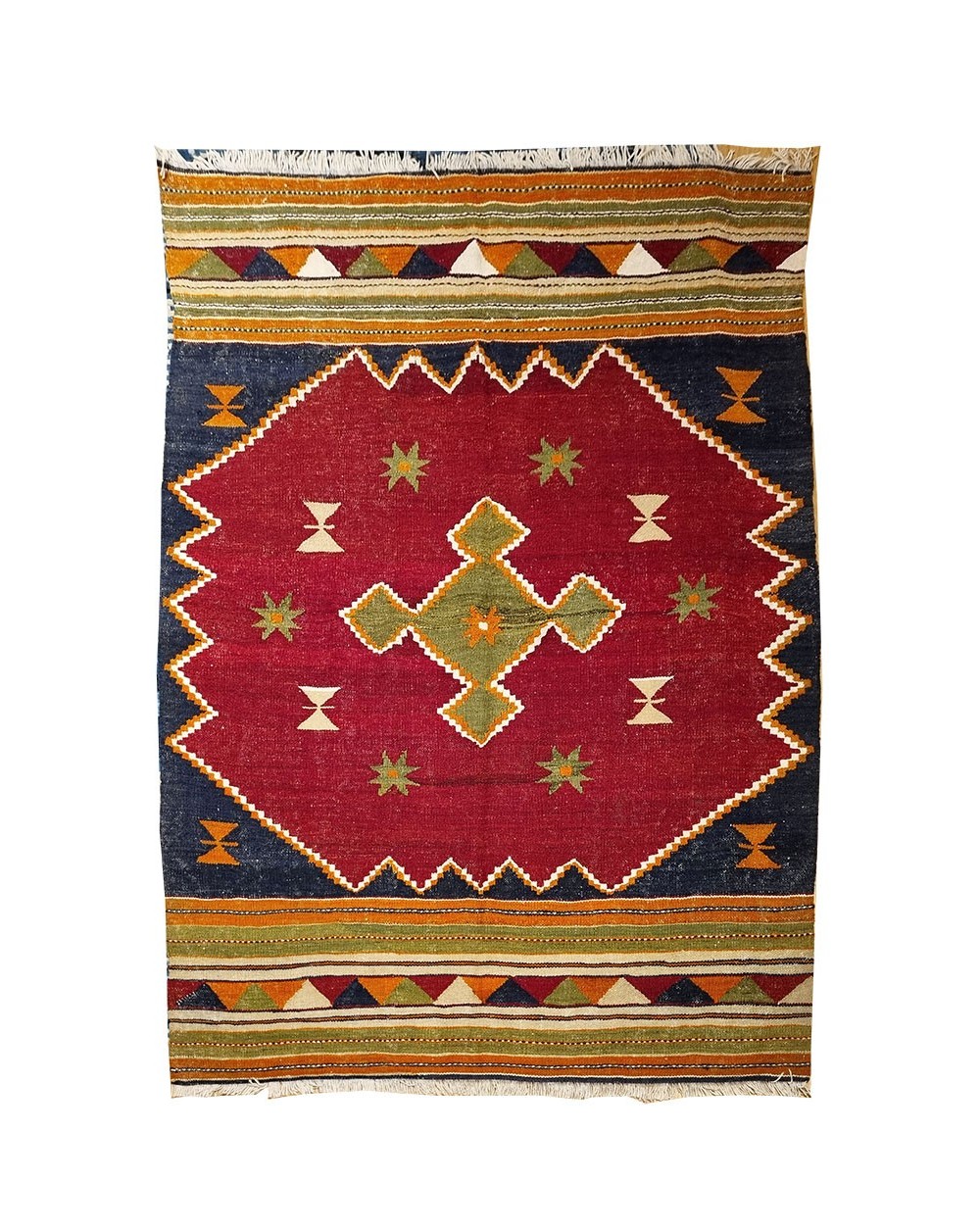 contemporary red rug