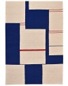 red graphic rug
