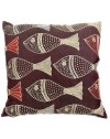 Fish Suzani cushion
