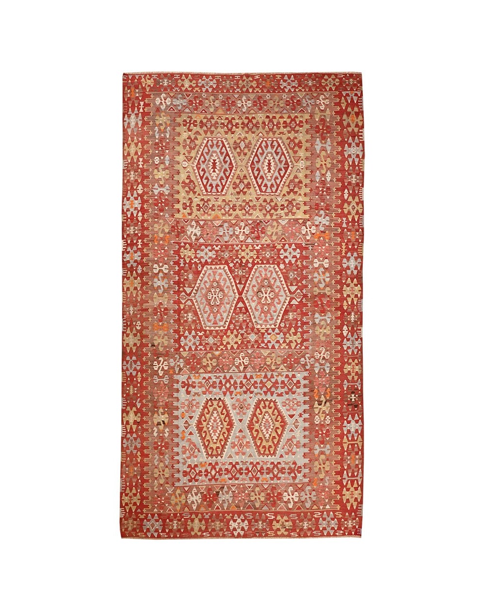tapis ancien avec des couleurs douces