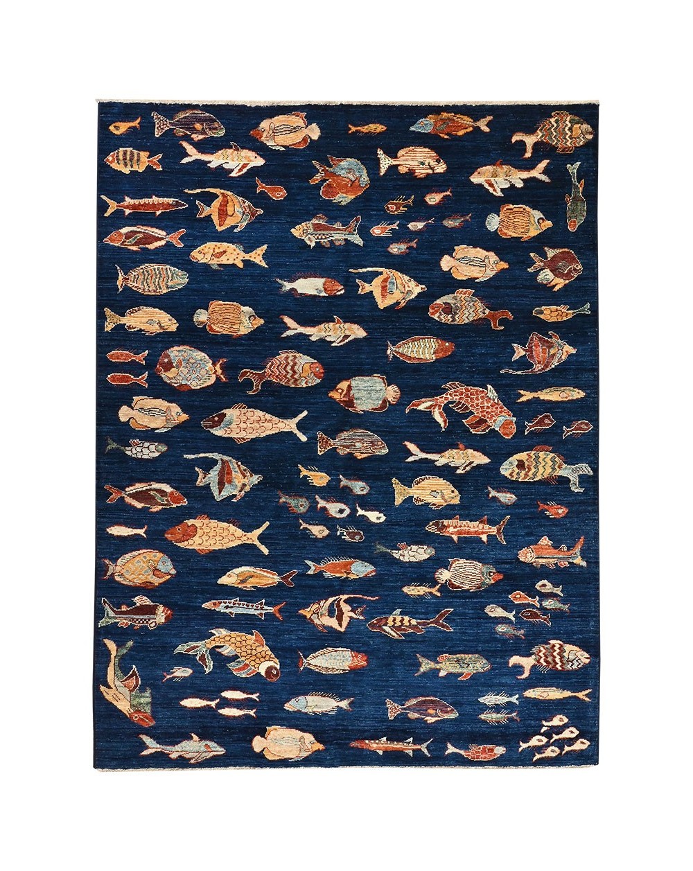 Hand-knotted new rug - Fish