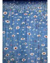 Hand-knotted rug with flowers