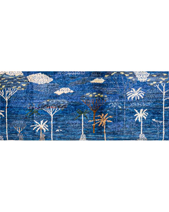 Tapis De Coureur (Runner) Senneh – 2'5 X 9'7 – Blanc, Rouge Et Brun – 100% Laine – Noué Main – Pakistan