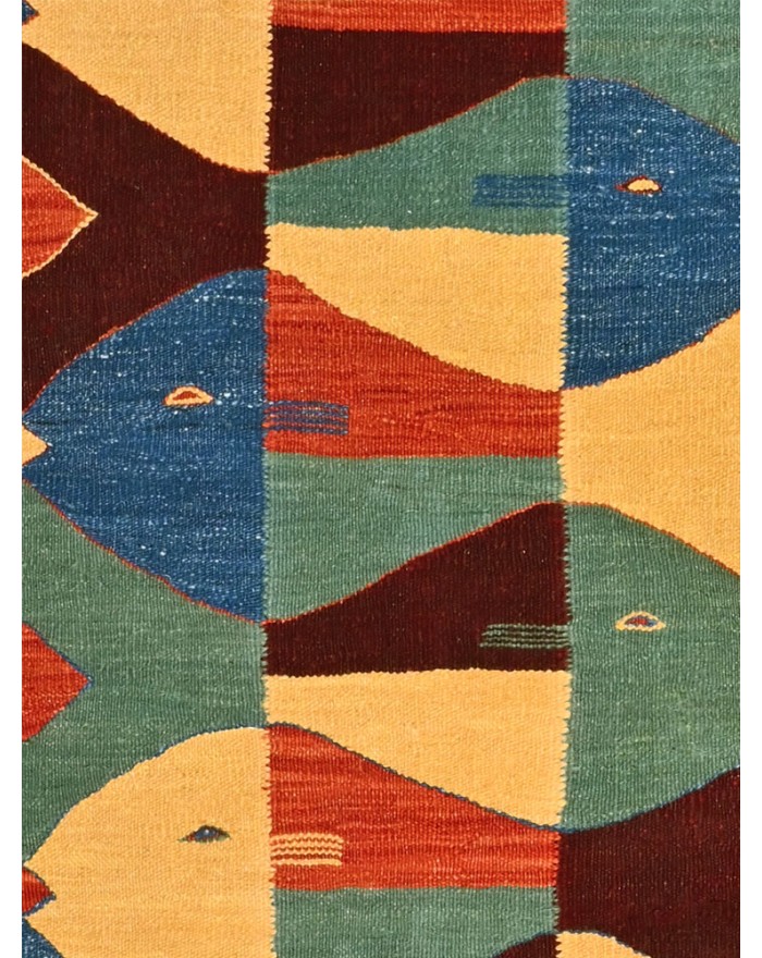 Poisson Multicolored - New kilim