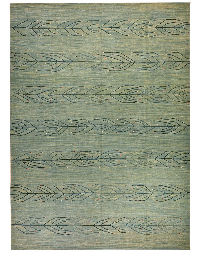 Feuille green - New kilim