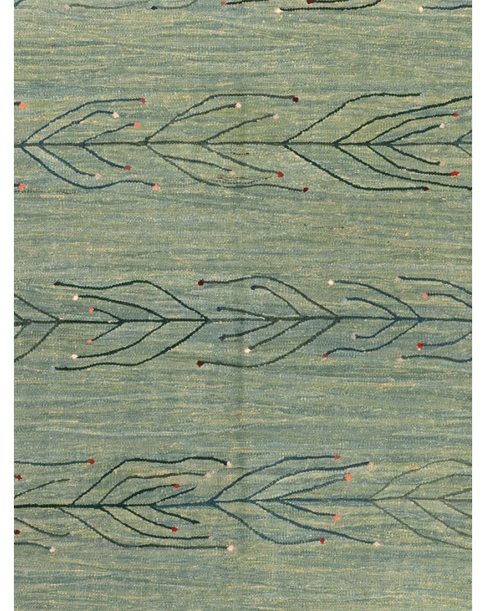 Feuille green - New kilim
