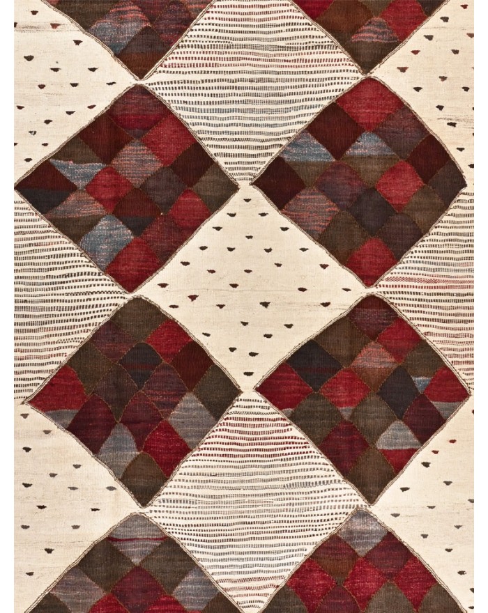 Mosaique red - New kilim
