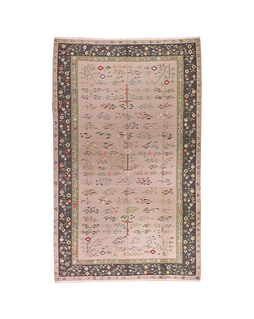 Kilim with floral pattern